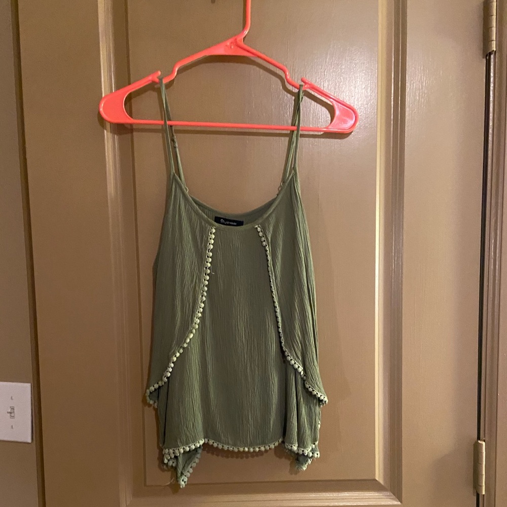 Green tank top